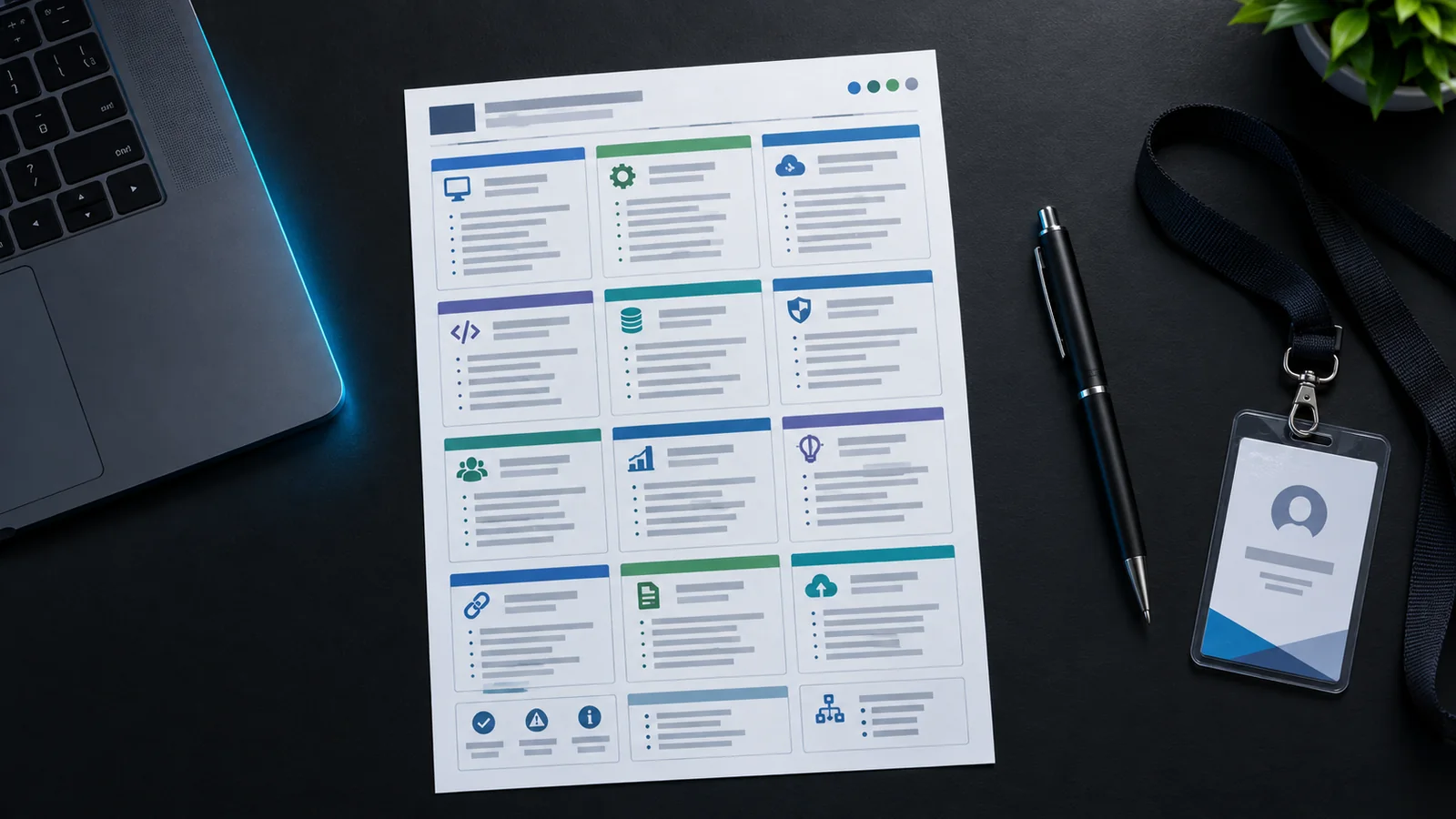 The one-page cheat sheet per role