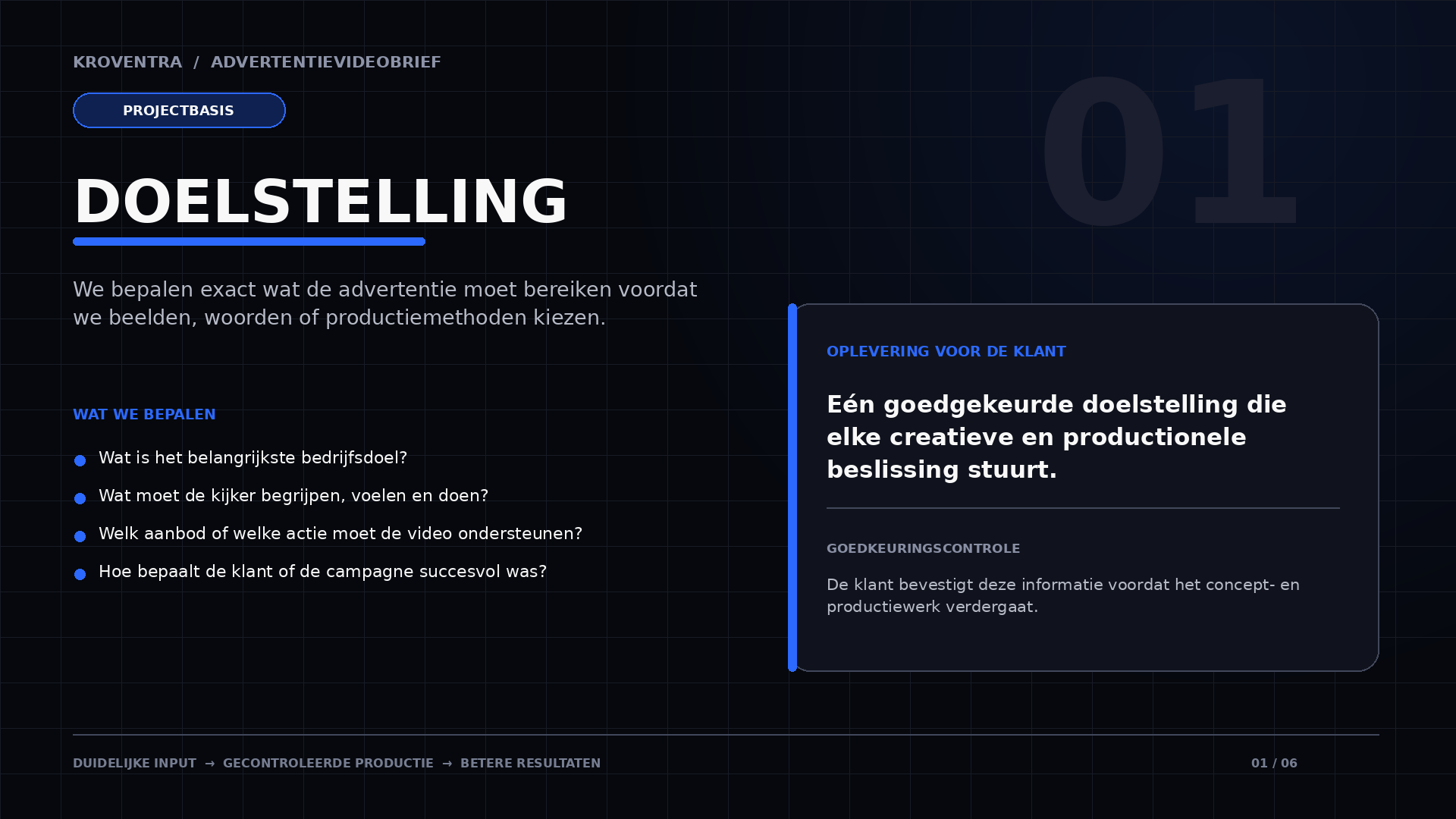 Briefing step 01