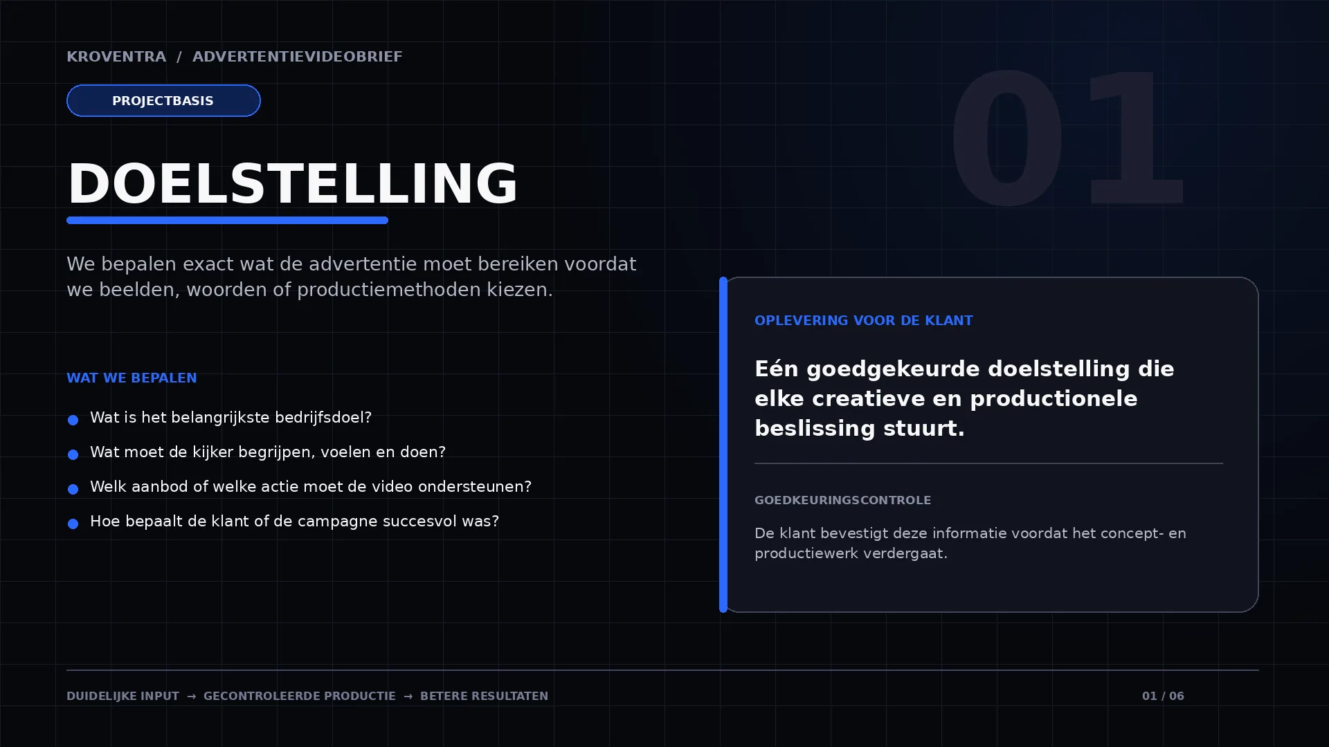 Briefing step 01