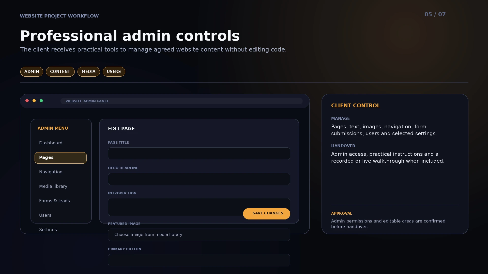 05 Professional Admin Controls